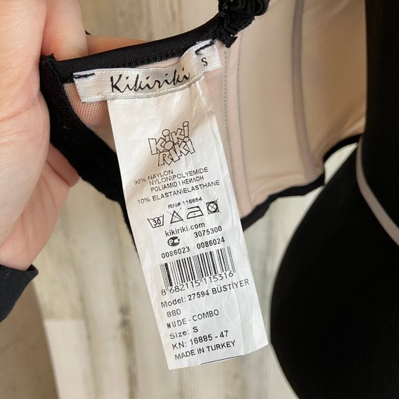 Kiki Riki Size Small Nude Sheer Bustier Bra Top - Picture 6 of 8